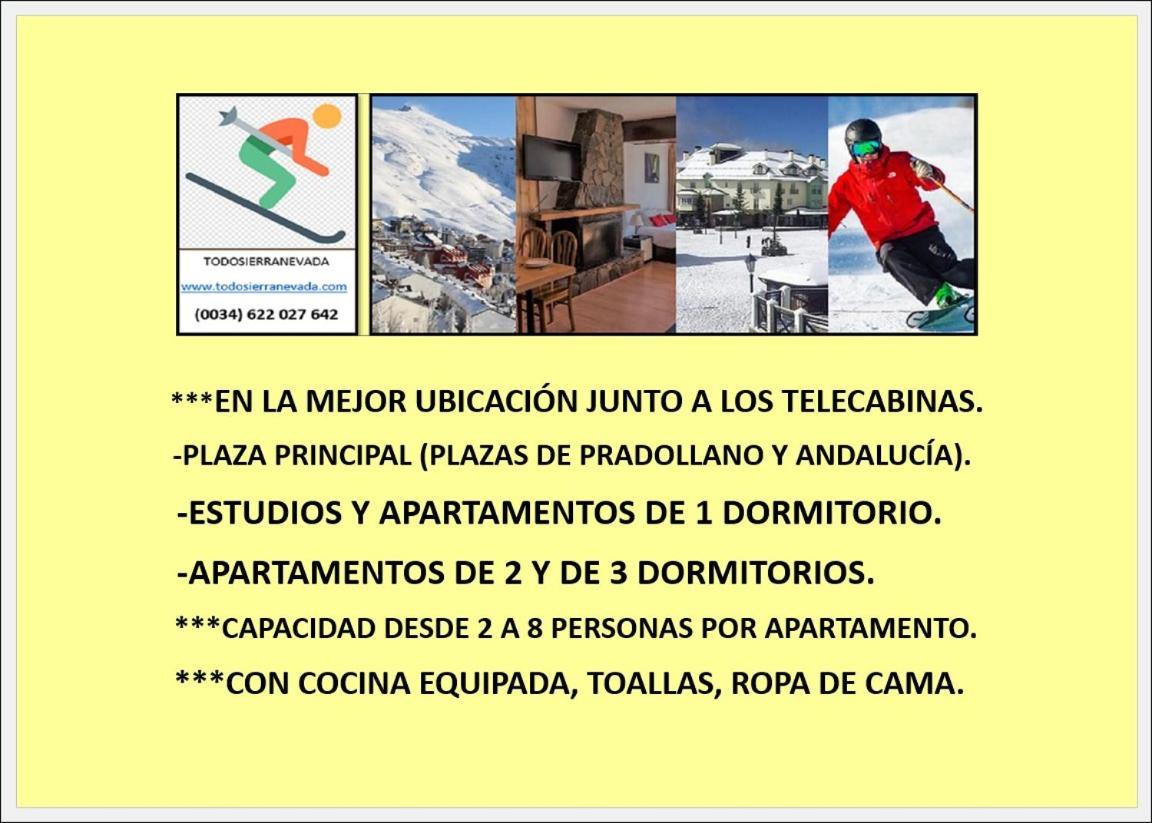 Ski & Snow Apartmentos By Todosierranevada - Plaza Principal Junto A Los Telecabinas Сьерра-Невада Экстерьер фото